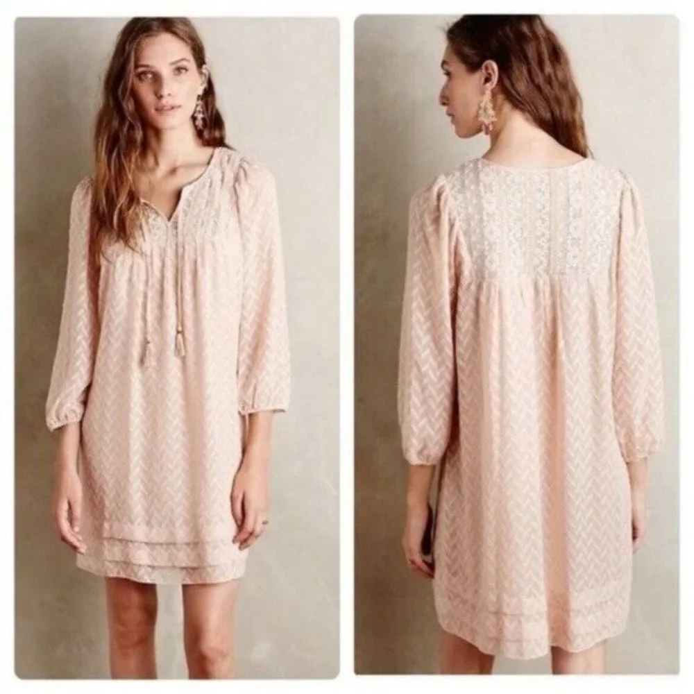 ANTHROPOLOGIE Anwen Peasant Prairie Dress {J30} - Picture 2 of 7